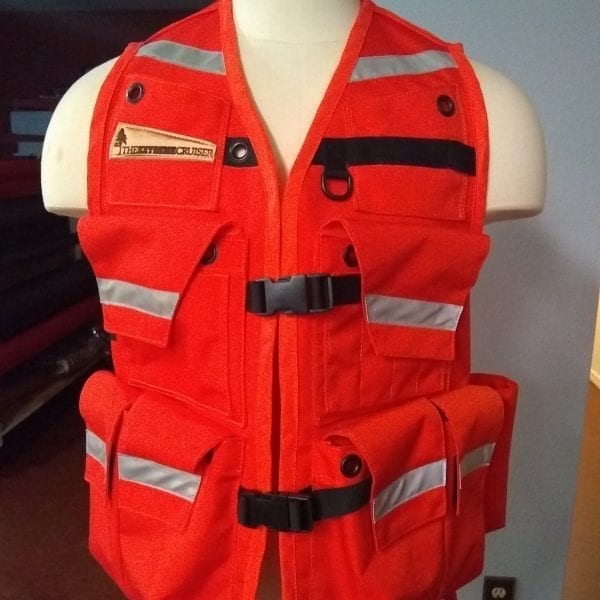 Image of Orange Klamath Extreme Cruiser Vest With Reflective Tape