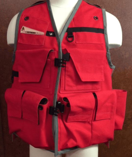 Image of Rogue Extreme Cruiser Vest In Red with Grey Binding