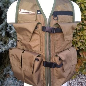 Image of Rogue Extreme Cruiser Vest In Coyote Color With Forest Green Binding