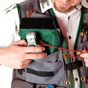 Close Up Image of Right Side Standard Vest Orientation